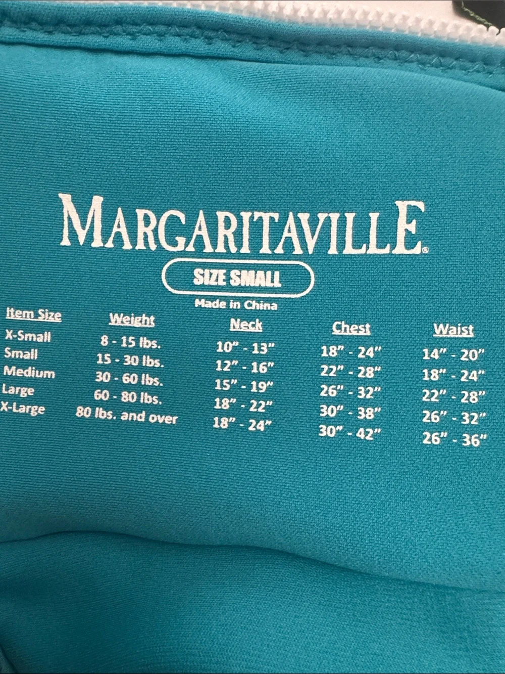 Margaritaville Dog Shark Swim Vest - Teal, Green & Red Parrot Print Swimming Pet